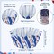 600 Count Patriotic Mini Cupcake Liners - Red White and Blue Candy Cups for Independence Day, 6 Styles of Star, Flag & Gnome Baking Supplies - Mini Muffin Wrappers for July 4th, Memorial Day Party